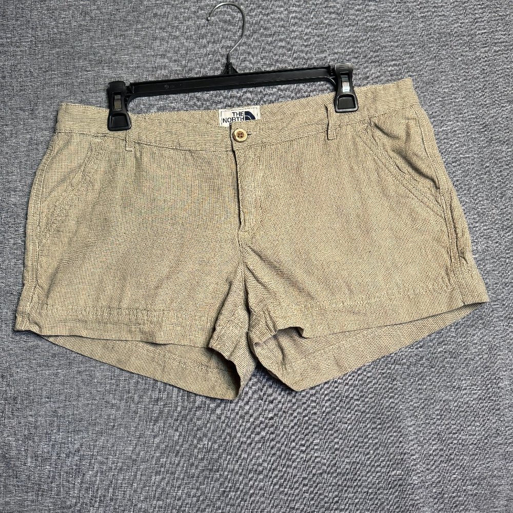 THE NORTH FACE women’s mini shorts, size 12, olive/black
